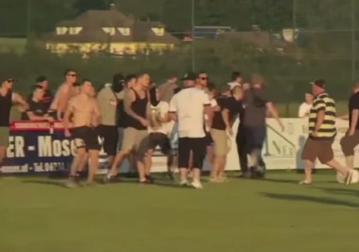 Leeds United riot in Austria