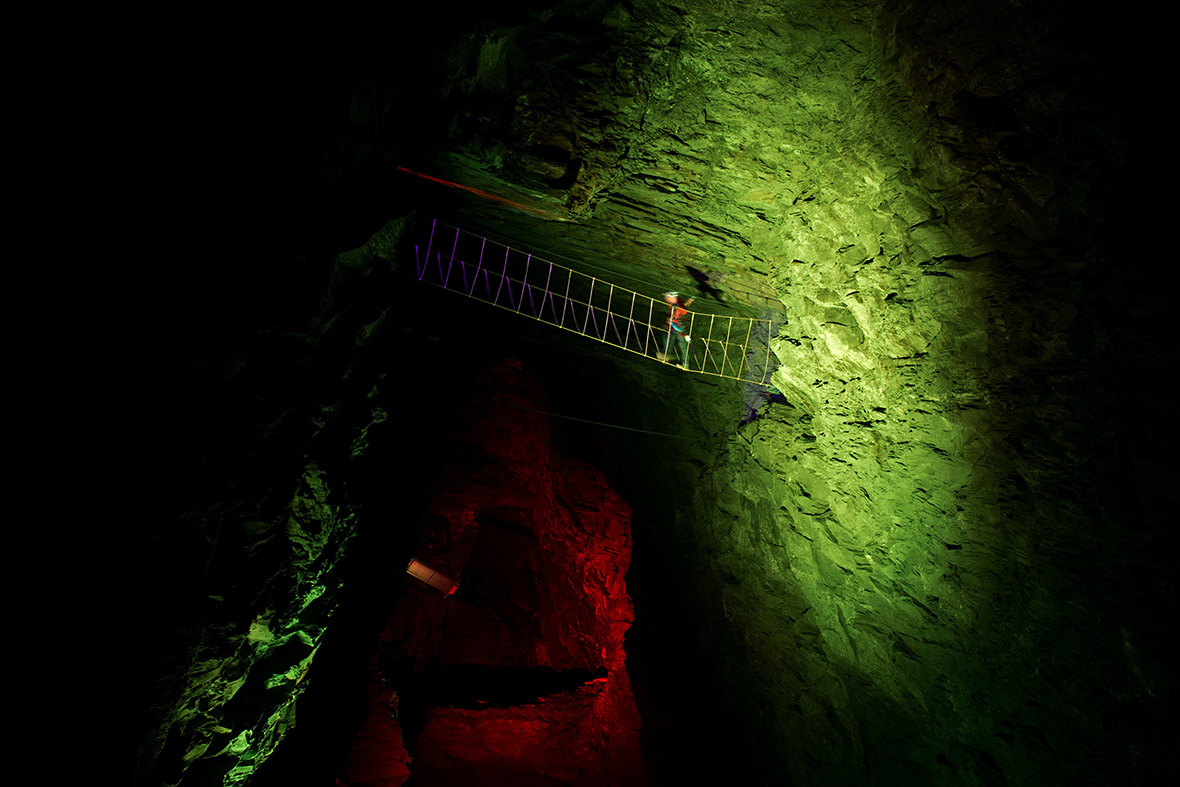 Bounce Below Zip World Caverns