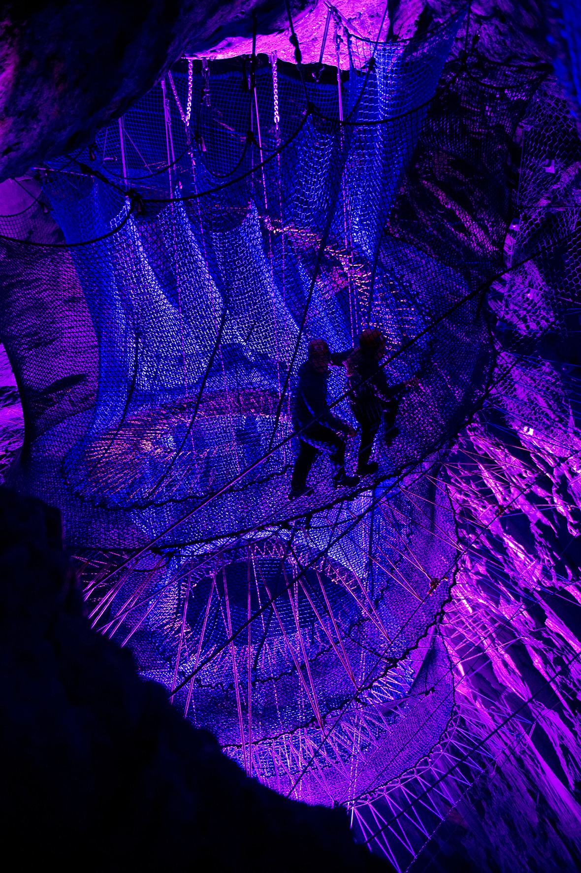 Bounce Below Zip World Caverns