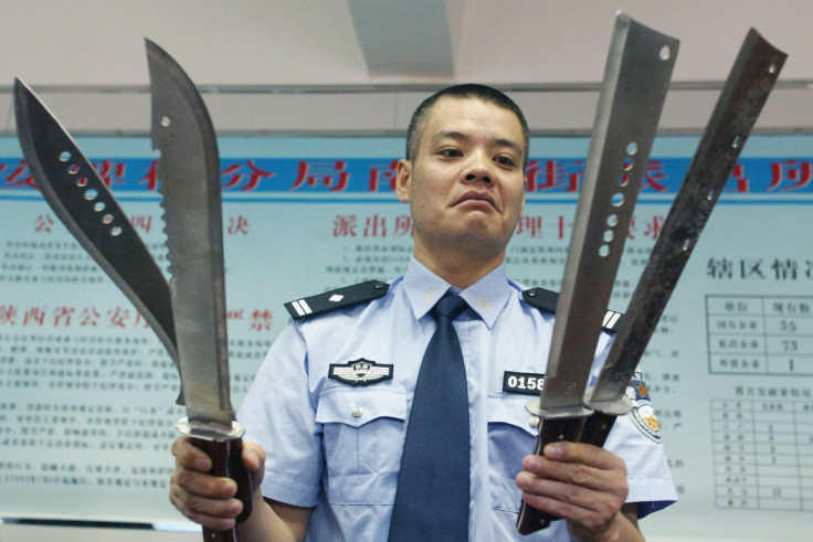 weapons seized from a Xanxi gang