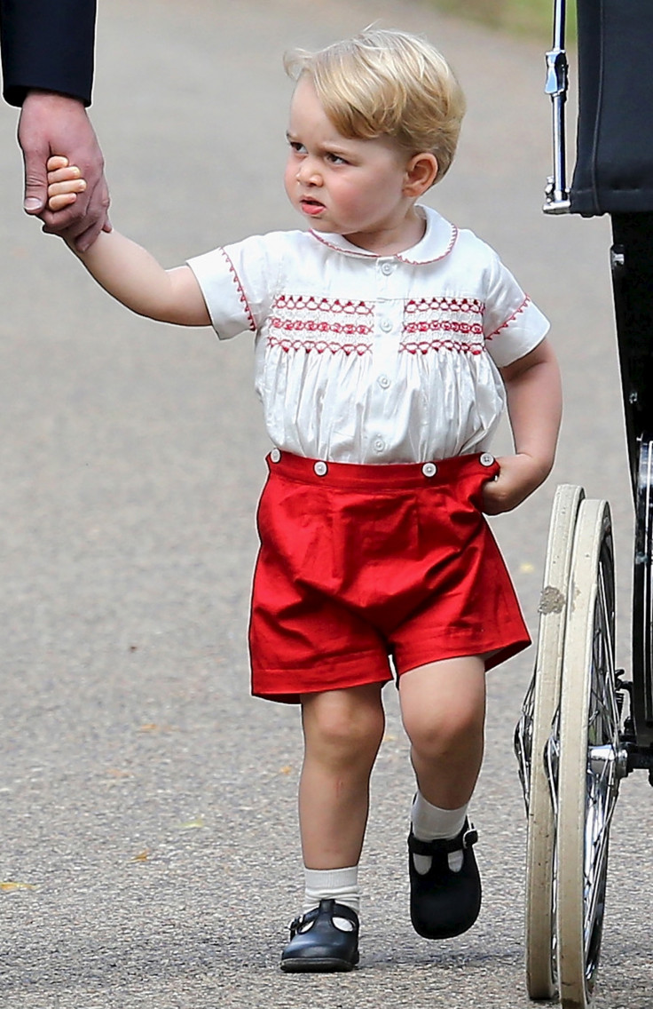 Prince George in his 'girl's outfit'