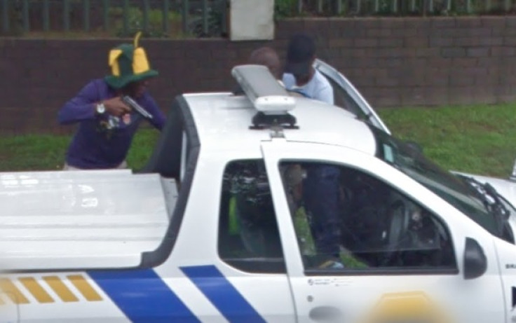 Google Street View carjacking gunpoint