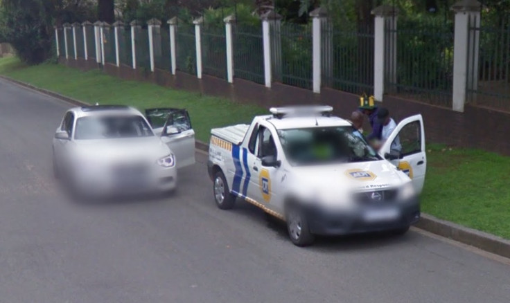 Google Street View carjacking gunpoint