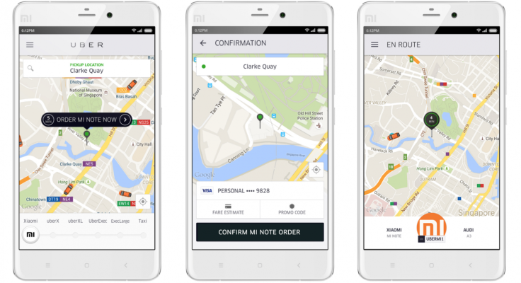 Xiaomi Mi Note delivered by Uber