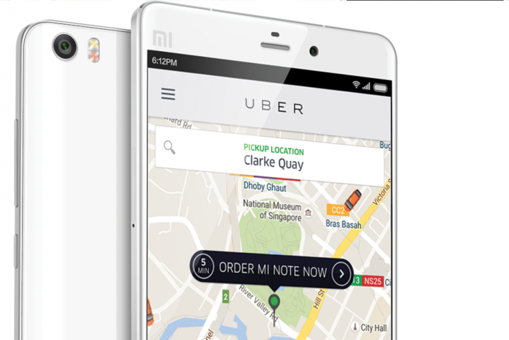 Order Xiaomi Mi Note through Uber