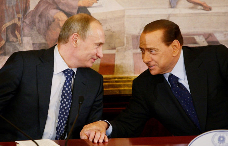 Putin and Berlusconi
