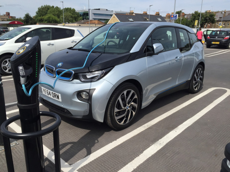 BMW i3 electric car charging