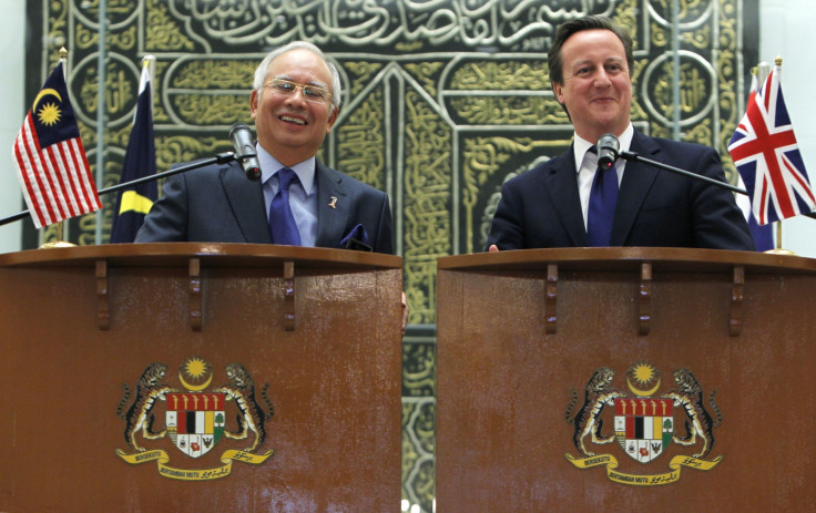 David Cameron and   Najib Razak