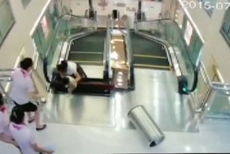 Chinese woman escalator incident