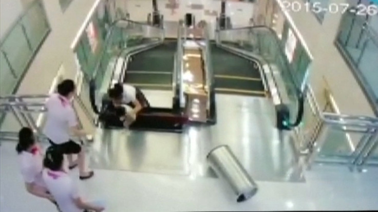 Chinese woman escalator incident