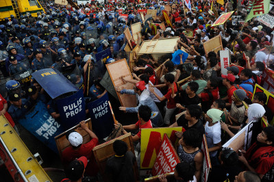 Philippines Aquino protest