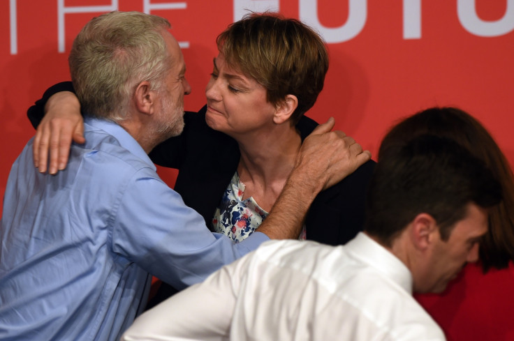 Jeremy Corbyn and Yvette Cooper