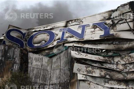 Smoke billows from the Sony Centre in Enfield, north London