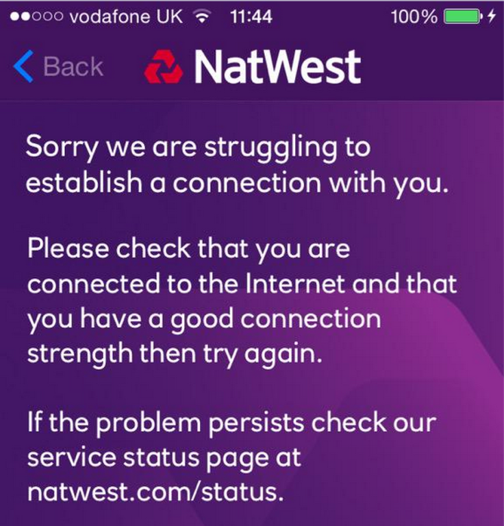 Natwest suffers outage