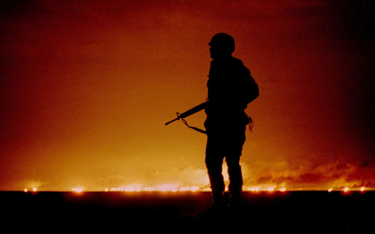 Kuwait oil fields fire Gulf War