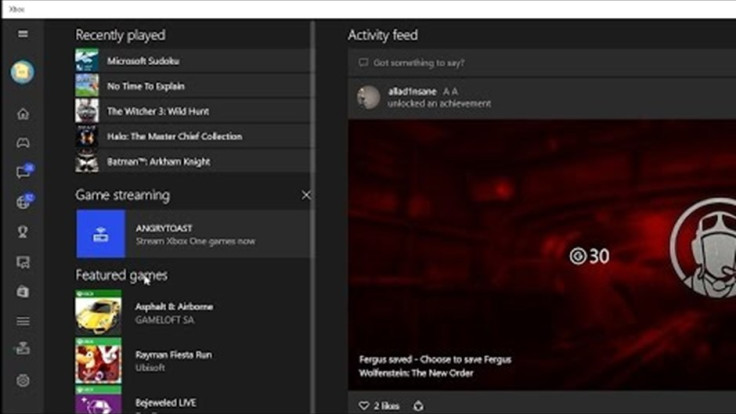 Stream Xbox One games to Windows PCs