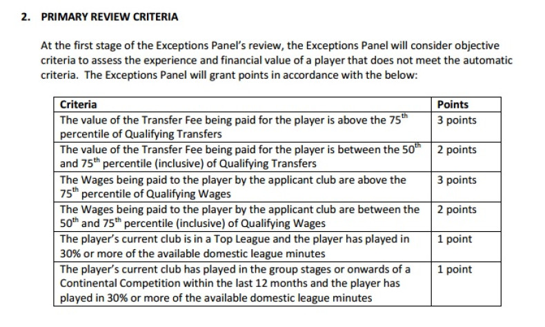 FA work permit criteria