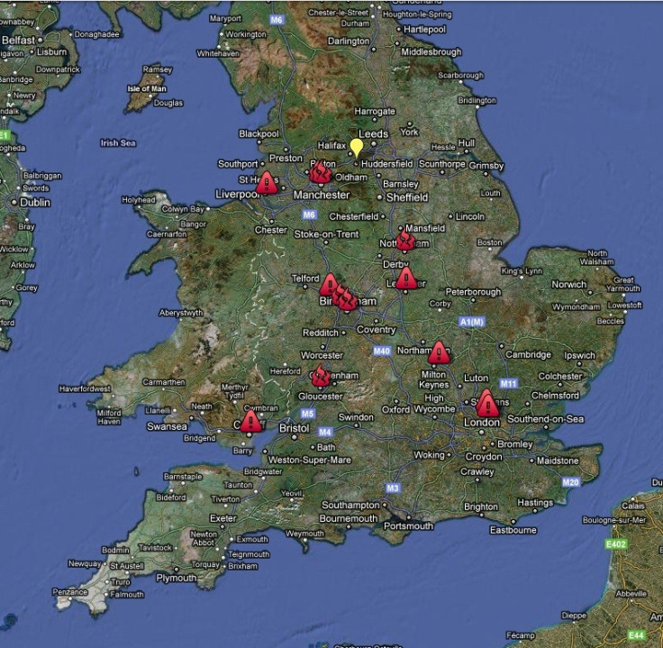 Google Map Shows UK Riot, Looting Zones