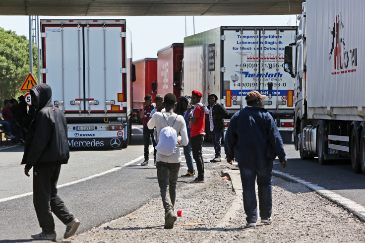 Migrants in Calais eye up lorries