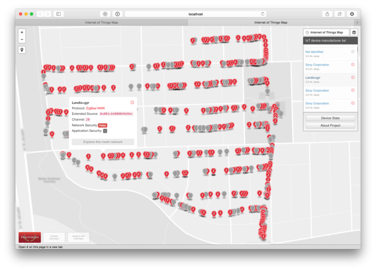 Praetorian's Internet of Things real-time drone map