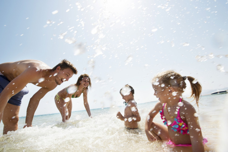 Family on a beach