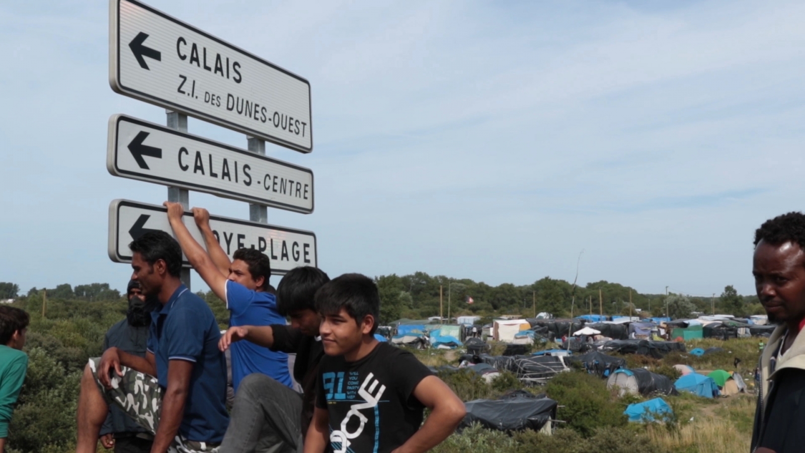 Migrant camps in Calais