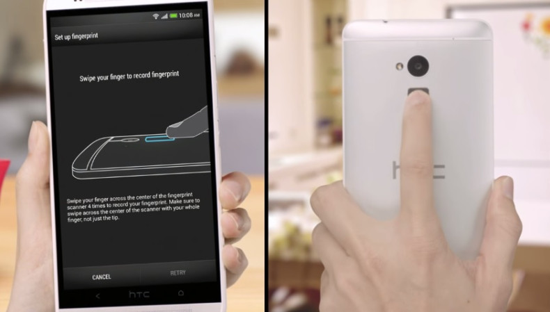 HTC One Max fingerprint reader