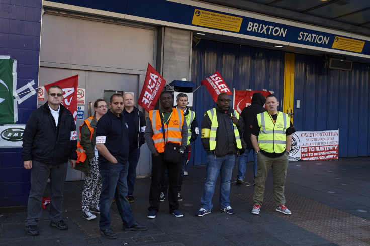 RMT and Aslef members picket