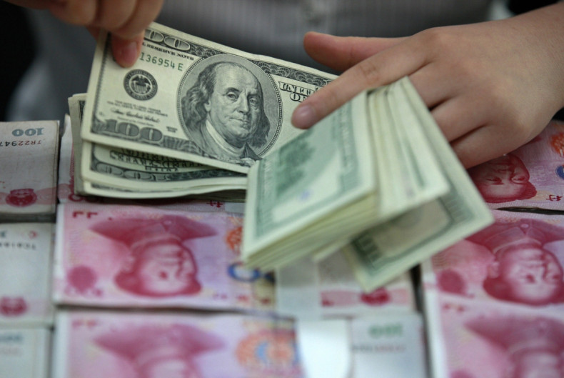 US dollar & Chinese yuan bank notes