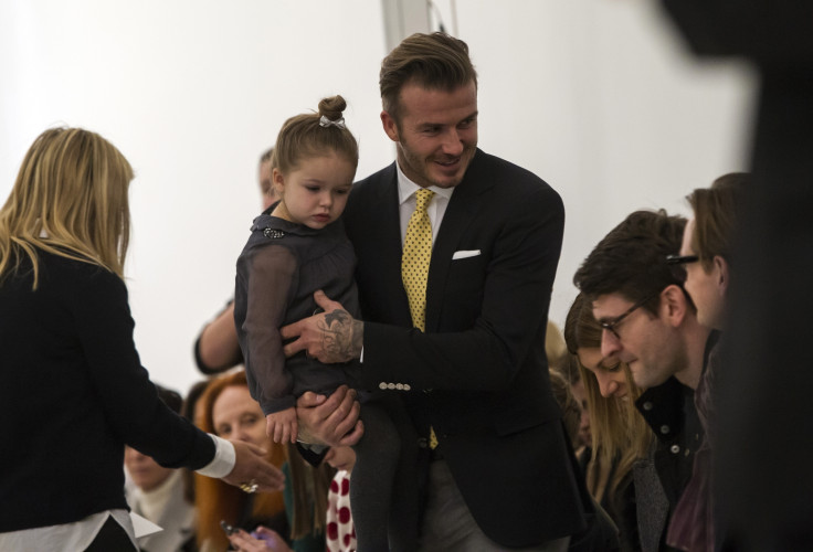 David Beckham and Harper