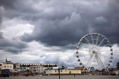 Storms clouds gather above Weston Super Mare