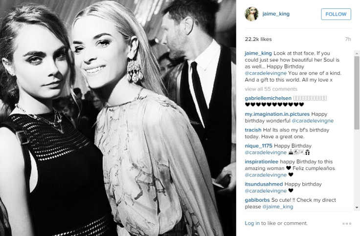 Jaime King Cara Delevingne birthday