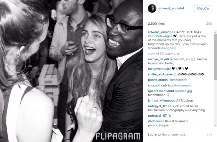 Edward Enninful and Cara Delevingne