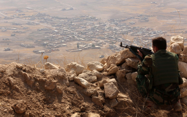 An Iraqi Kurdish Peshmerga fighter