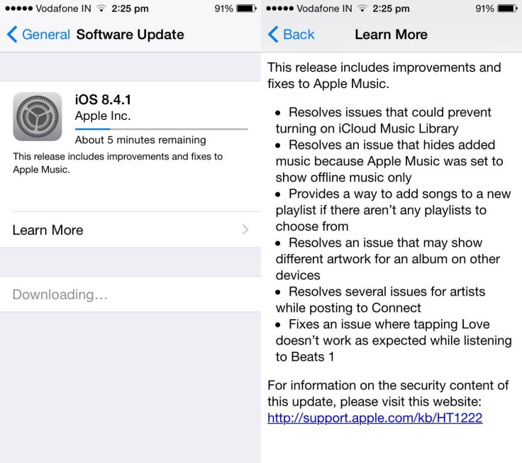 iOS 8.4.1 iOS 8.4.1