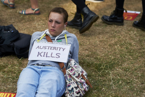 Anti-austerity protestor