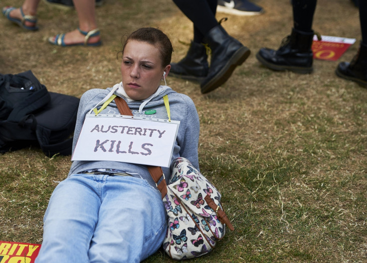 Anti-austerity protestor