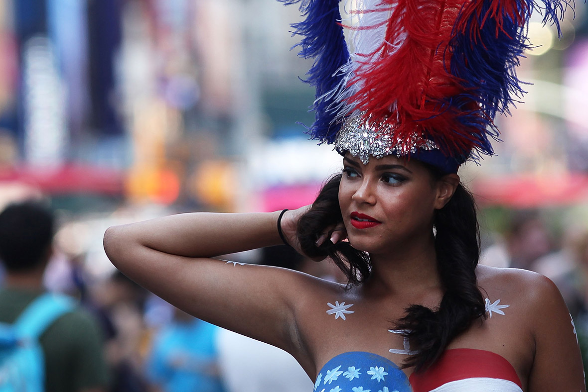 Times Square New York topless