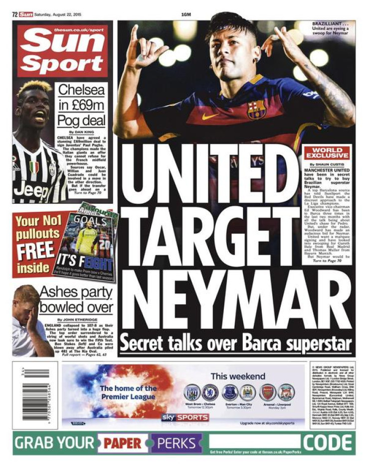 Sun's back page