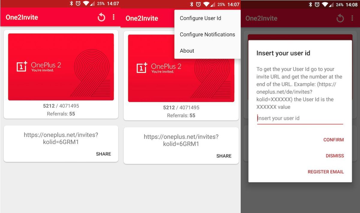 OnePlus 2 Check out your invite status with Invite Tracker app