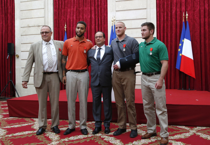 Thalys train heroes decorated