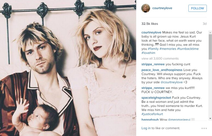 Courtney Love and Kurt Cobain