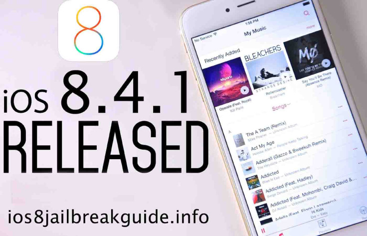 iOS 8.4.1 release iOS 8.4.1 release