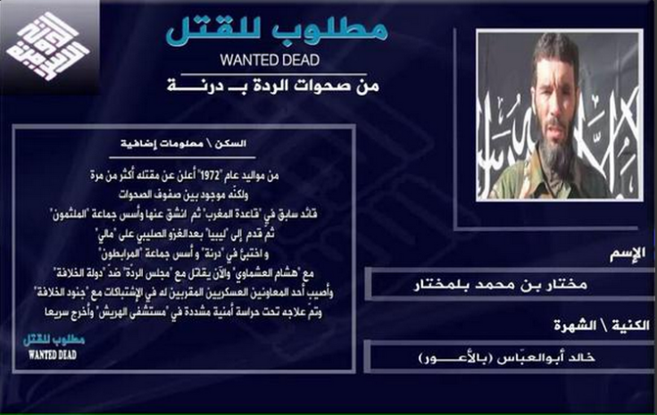 Isis wants Moktar Belmokhtar dead