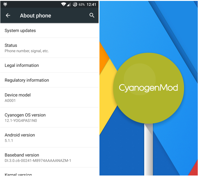Cyanogen OS 12.1 ROM Cyanogen OS 12.1 ROM