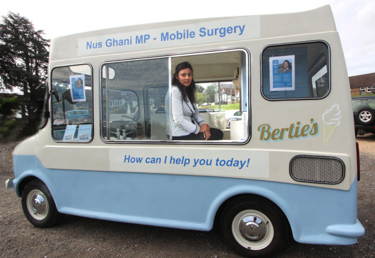 Nus Ghani in her ice cream van
