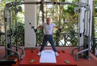 Vladimir Putin in the gym