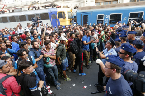 Budapest migrants train station