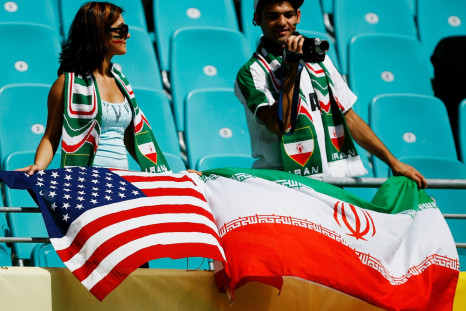 Iran US flag