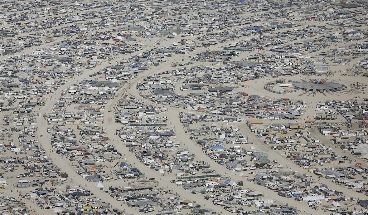 Burning Man 2015 aerial photo